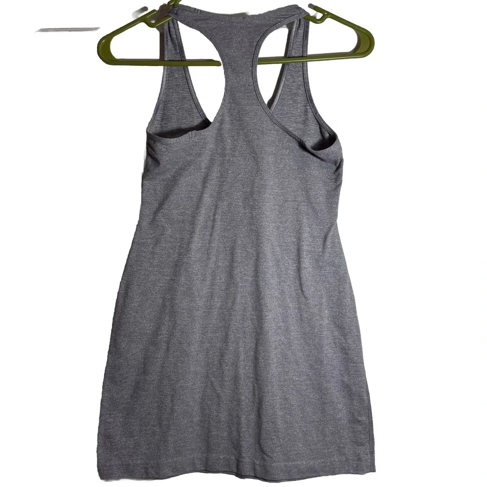 LULULEMON Cool Racerback Women's‎ Gray Heathered Top Tank Sz 4-6